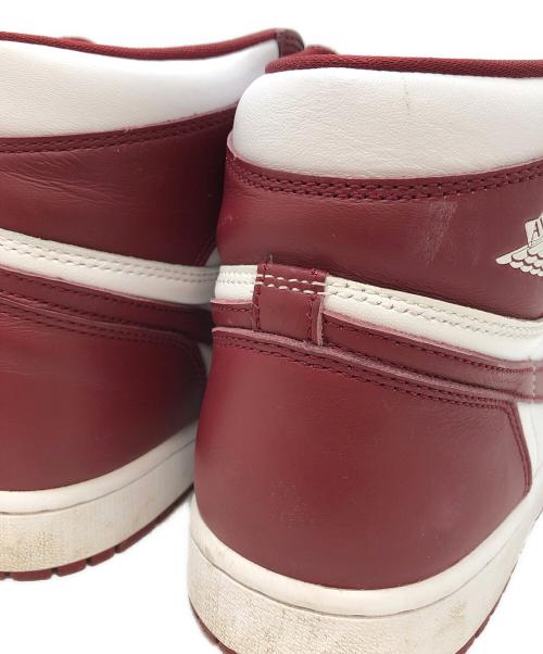NIKE（ナイキ）NIKE (ナイキ) AIR JORDAN 1 RETRO HIGH OG レッド×ホワイト サイズ:UK9.5の古着・服飾アイテム