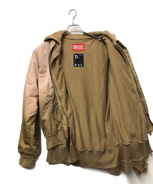 DIESEL（ディーゼル）DIESEL (ディーゼル) G-KAMILAジャケット ピンク×ベージュ サイズ:40の古着・服飾アイテム