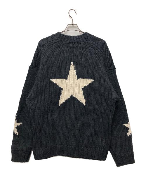CONVERSE TOKYO（コンバーストウキョウ）CONVERSE TOKYO (コンバーストウキョウ) スターローゲージニットカーディガン ブラック サイズ:不明の古着・服飾アイテム