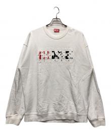 DIESEL（ディーゼル）の古着「S-NABEL-Mスウェット」｜ホワイト