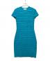 MICHAEL KORS（マイケルコース）の古着「Ruffled Stripe Stretch Viscose Dress」｜グリーン