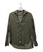 Frank&Eileenフランクアンドアイリーン）の古着「コットンボイルスキッパーシャツ」｜オリーブ