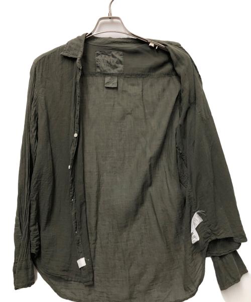 Frank&Eileen（フランクアンドアイリーン）Frank&Eileen (フランクアンドアイリーン) コットンボイルスキッパーシャツ オリーブ サイズ:Sの古着・服飾アイテム