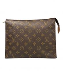 LOUIS VUITTON（ルイ ヴィトン）の古着「モノグラムポシェットトワレット26クラッチバッグ」｜ブラウン