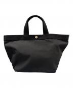 Herve Chapelierエルベシャプリエ）の古着「舟形Ｍハンドバッグ」｜ブラック