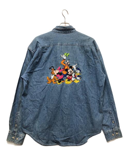 DISNEY（ディズニー）Disney (ディズニー) 古着刺繍デニムジャケット インディゴ サイズ:Lの古着・服飾アイテム