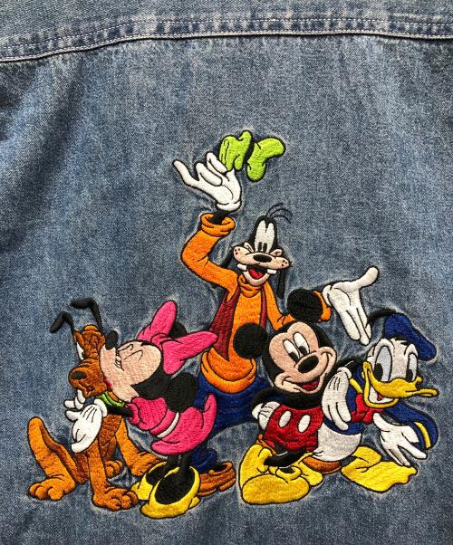 DISNEY（ディズニー）Disney (ディズニー) 古着刺繍デニムジャケット インディゴ サイズ:Lの古着・服飾アイテム