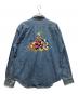 Disney (ディズニー) 古着刺繍デニムジャケット インディゴ サイズ:L：7000円