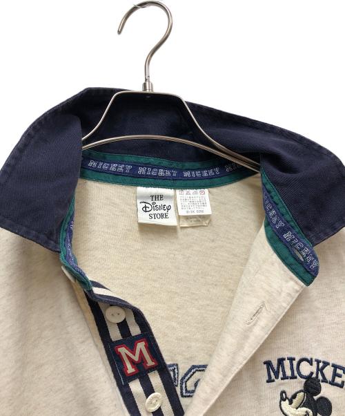 DISNEY（ディズニー）DISNEY (ディズニー) 古着刺繍ポロシャツ アイボリー×ネイビー サイズ:Lの古着・服飾アイテム