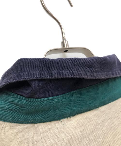 DISNEY（ディズニー）DISNEY (ディズニー) 古着刺繍ポロシャツ アイボリー×ネイビー サイズ:Lの古着・服飾アイテム