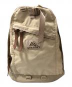 GREGORYグレゴリー）の古着「デイパック ダブルサイドポケット　リュック」｜ベージュ