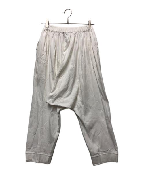 robe de chambre（ローブドシャンブル）robe de chambre (ローブドシャンブル) COMME des GARCONS (コムデギャルソン) サルエルパンツ ホワイト サイズ:不明の古着・服飾アイテム