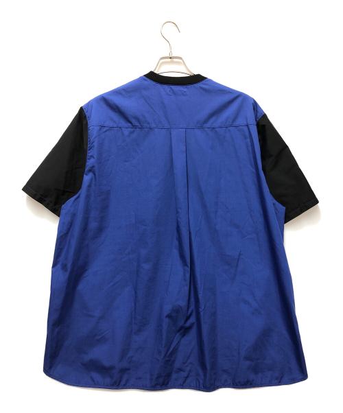 Coohem（コーヘン）Coohem (コーヘン) 半袖カットソー ブラック×ブルー サイズ:Lの古着・服飾アイテム