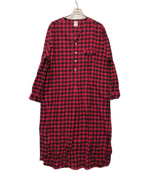 BROOKS BROTHERS（ブルックスブラザーズ）BROOKS BROTHERS (ブルックスブラザーズ) ナイトシャツ レッド サイズ:Lの古着・服飾アイテム
