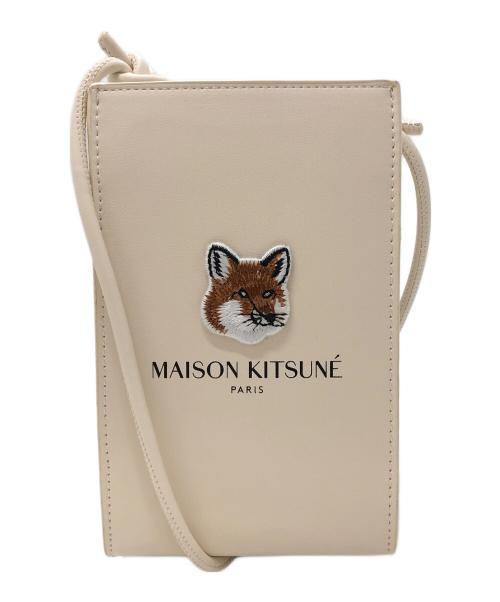 maison kitsune（メゾンキツネ）maison kitsune (メゾンキツネ) LANEIGE (ラネージュ) ショルダーポーチ アイボリーの古着・服飾アイテム