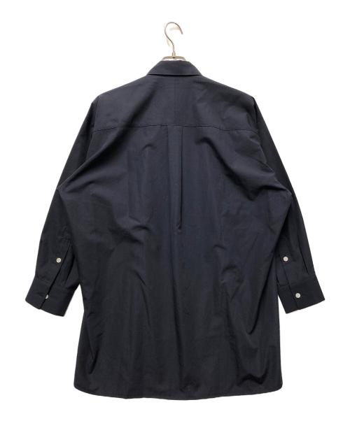 RIM.ARK（リムアーク）RIM.ARK (リムアーク) オーバーサイズボリュームシャツ ネイビー サイズ:FREEの古着・服飾アイテム