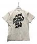 A BATHING APE (ア ベイシング エイプ) プリントTシャツ ホワイト サイズ:M：6000円