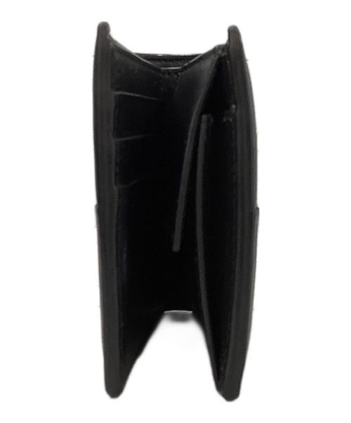 BOTTEGA VENETA（ボッテガベネタ）BOTTEGA VENETA (ボッテガベネタ) カセットマキシイントレチャートコンパクト二つ折り財布 ブラックの古着・服飾アイテム