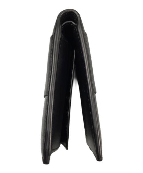 BOTTEGA VENETA（ボッテガベネタ）BOTTEGA VENETA (ボッテガベネタ) カセットマキシイントレチャートコンパクト二つ折り財布 ブラックの古着・服飾アイテム