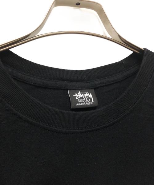 stussy（ステューシー）stussy (ステューシー) WORLD WIDE TEE ブラック サイズ:Lの古着・服飾アイテム