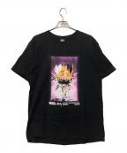 stussyステューシー）の古着「YOUNG ORGANICS FLOWER TEE」｜ブラック