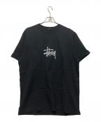 stussyステューシー）の古着「SURF TOMB PIGMENT TEE」｜ブラック