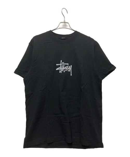 stussy（ステューシー）stussy (ステューシー) SURF TOMB PIGMENT TEE ブラック サイズ:Lの古着・服飾アイテム
