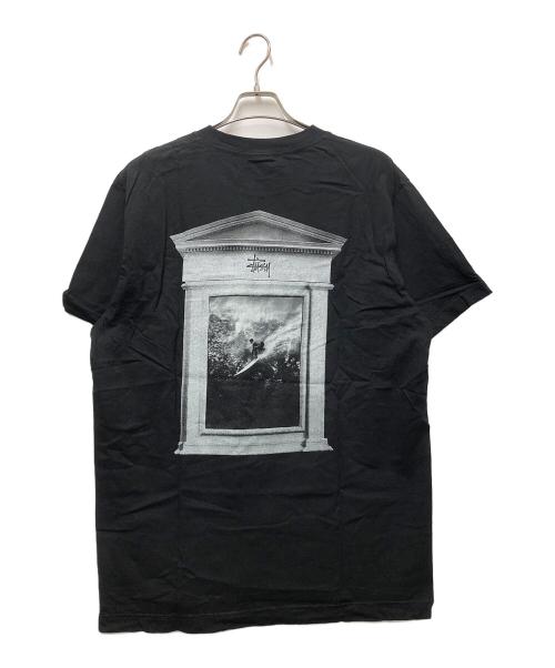 stussy（ステューシー）stussy (ステューシー) SURF TOMB PIGMENT TEE ブラック サイズ:Lの古着・服飾アイテム