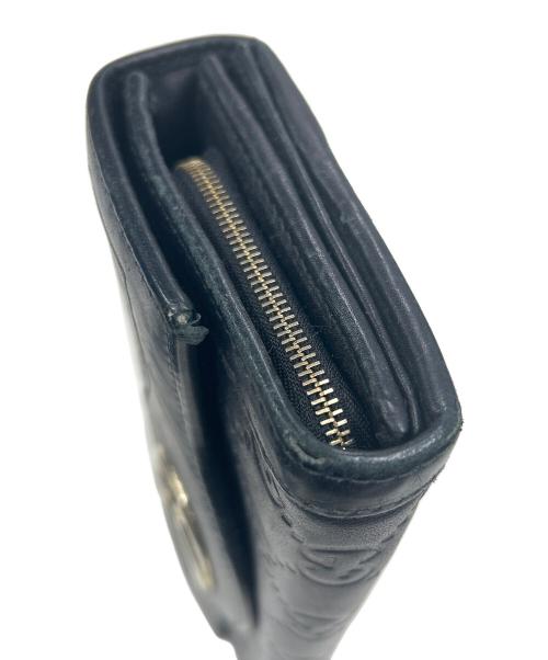 GUCCI（グッチ）GUCCI (グッチ) グッチシマ長財布 ブラックの古着・服飾アイテム