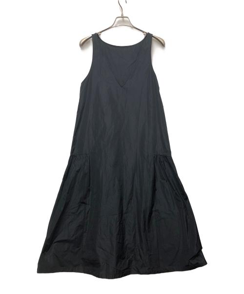 NOLLEY'S（ノーリーズ）NOLLEY'S (ノーリース) タフタ2WAYギャザーワンピース ブラック サイズ:FREEの古着・服飾アイテム