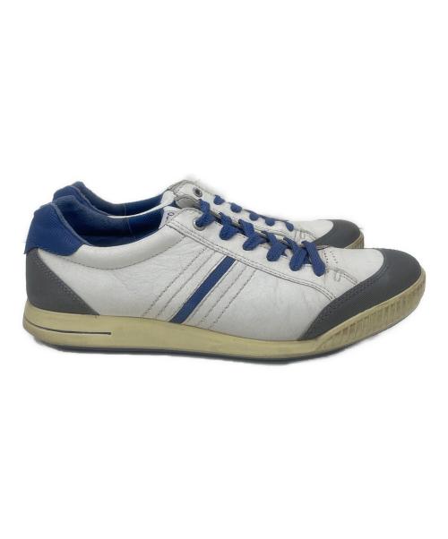 ECCO（エコー）ECCO (エコー) ゴルフシューズ アイボリー×ブルー サイズ:42の古着・服飾アイテム