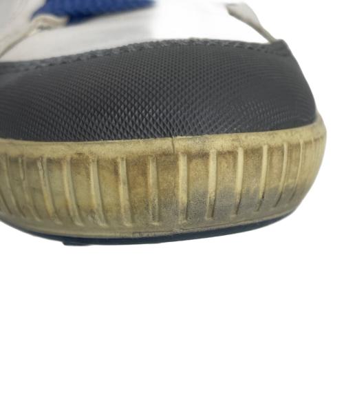 ECCO（エコー）ECCO (エコー) ゴルフシューズ アイボリー×ブルー サイズ:42の古着・服飾アイテム