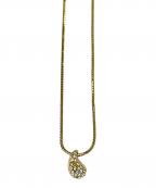 CHR.DIORクリスチャン・ディオール）の古着「ティアドロップネックレス」｜ゴールドカラー