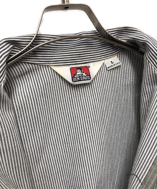 BEN DAVIS（ベンデイビス）BEN DAVIS (ベンデイビス) 古着ハーフジップシャツ グレー サイズ:Lの古着・服飾アイテム