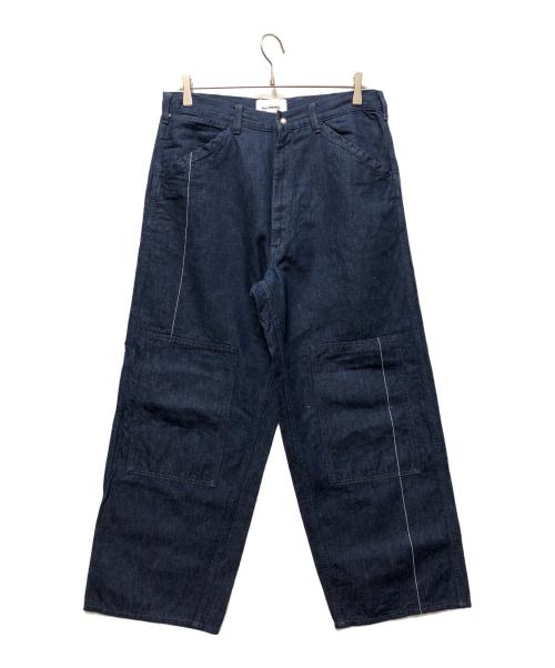 FILL THE BILL（フィルザビル）FILL THE BILL (フィルザビル) ダブルニーペインターパンツ インディゴ サイズ:Mの古着・服飾アイテム