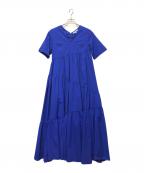 UN3D.アンスリード）の古着「半袖ワンピース」｜ブルー