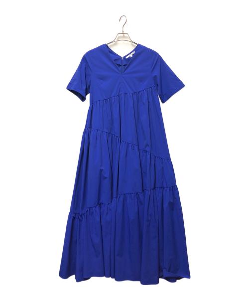 UN3D.（アンスリード）UN3D. (アンスリード) 半袖ワンピース ブルー サイズ:36の古着・服飾アイテム