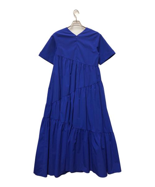 UN3D.（アンスリード）UN3D. (アンスリード) 半袖ワンピース ブルー サイズ:36の古着・服飾アイテム