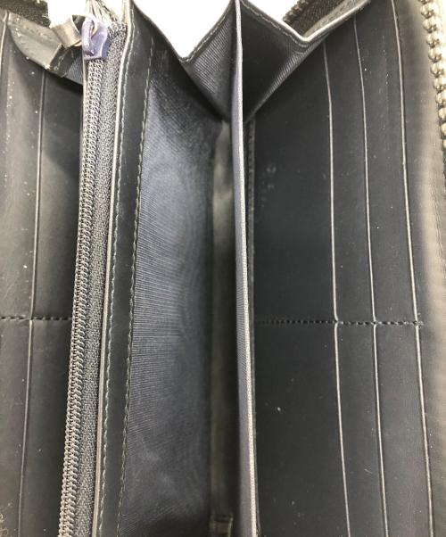 GUCCI（グッチ）GUCCI (グッチ) ラウンドファスナー長財布　GGブルームスプリントフラワー柄 アイボリー×ブルーの古着・服飾アイテム