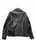 LIDnM (リドム) レザージャケット ブラック サイズ:M：10000円