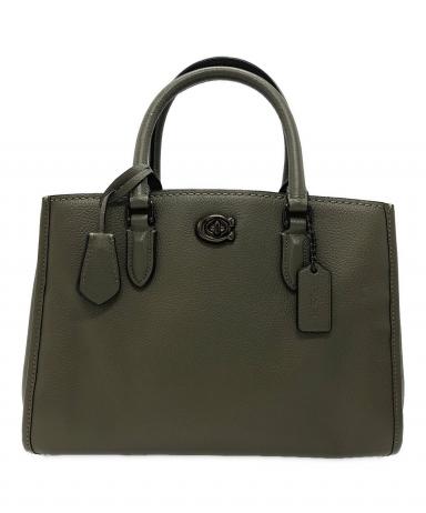 中古・古着通販】COACH (コーチ) ブルック キャリーオール28 グリーン
