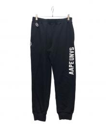 Aape BY A BATHING APE（エーエイプ バイ アベイシングエイプ）の古着「スウェットパンツ」｜ブラック