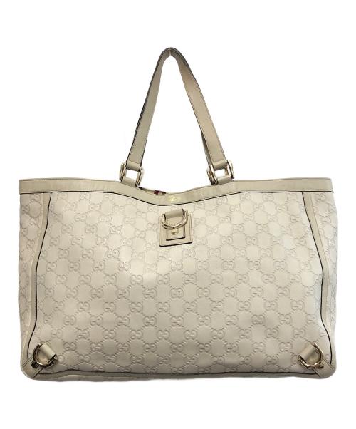 GUCCI（グッチ）GUCCI (グッチ) アビートートバッグ アイボリーの古着・服飾アイテム