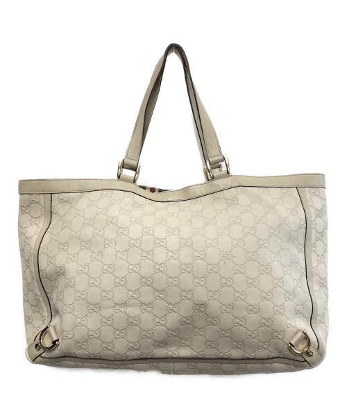 GUCCI（グッチ）GUCCI (グッチ) アビートートバッグ アイボリーの古着・服飾アイテム