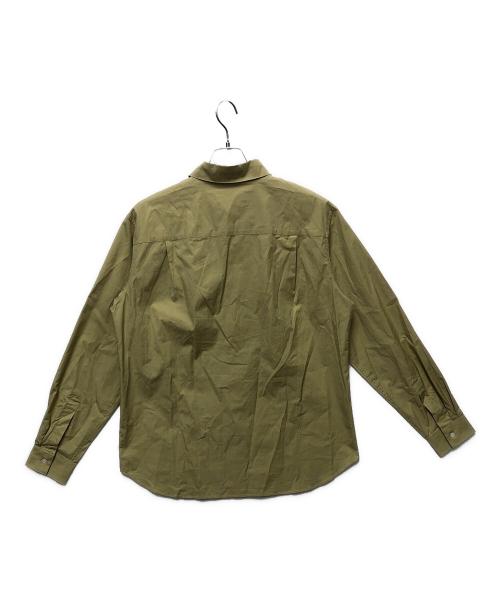 maison kitsune（メゾンキツネ）maison kitsune (メゾンキツネ) ボールドフォックスヘッドリラックスド シャツ ベージュ サイズ:Mの古着・服飾アイテム