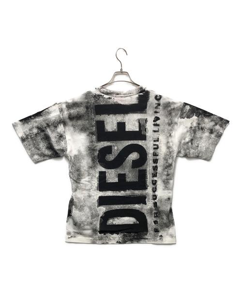 DIESEL（ディーゼル）DIESEL (ディーゼル) T-BOXT-BISC A13328 0A1JV ホワイト×ブラック サイズ:Mの古着・服飾アイテム