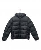 COACHコーチ）の古着「シグネチャー フーデッド パッファー ジャケット」｜ブラック