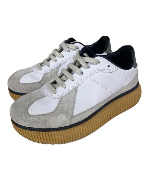 Onitsuka Tiger（オニツカタイガー）Onitsuka Tiger (オニツカタイガー) DELECITY ホワイト×カーキ サイズ:23.5cmの古着・服飾アイテム