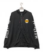F//Hエフエイチ）の古着「FREELY POOL LOGO RASH ZIP HOODIE「」｜ブラック