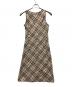 BURBERRY BLUE LABEL (バーバリーロンドンブルーレーベル) ノースリーブ・キャミソールワンピース ベージュ サイズ:M：7000円